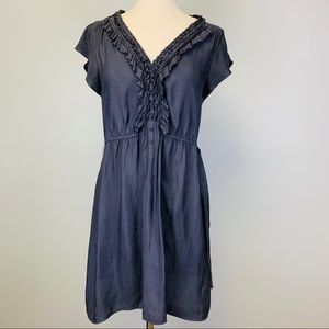 American Eagle Gray Silky Dress, Size L